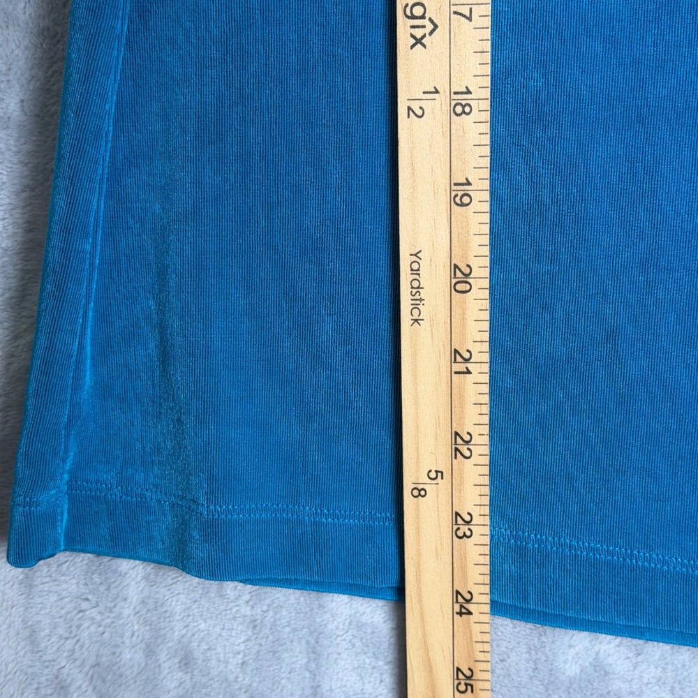 Chico's Travelers Slinky Knit Tank Top Shell Womens XL 3 Blue Stretch Travel - Picture 7 of 9